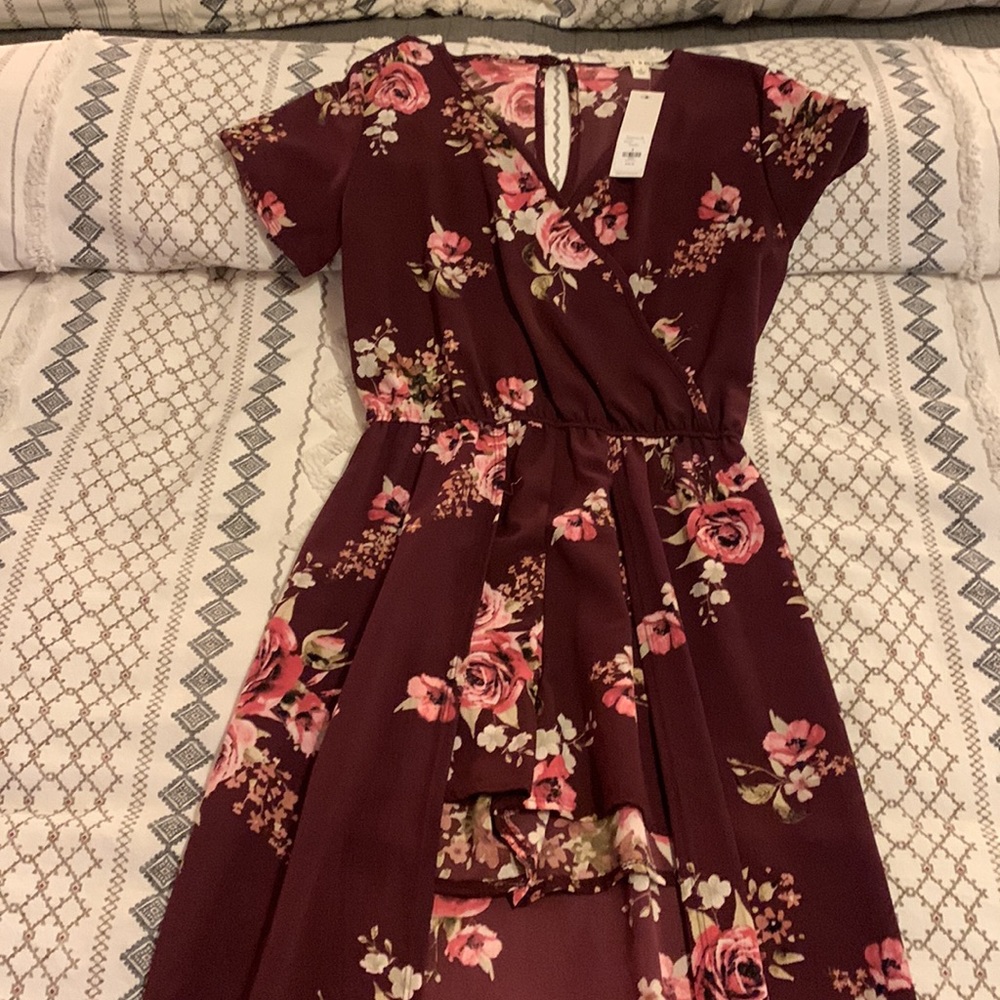 Francesca’s open front maxi dress